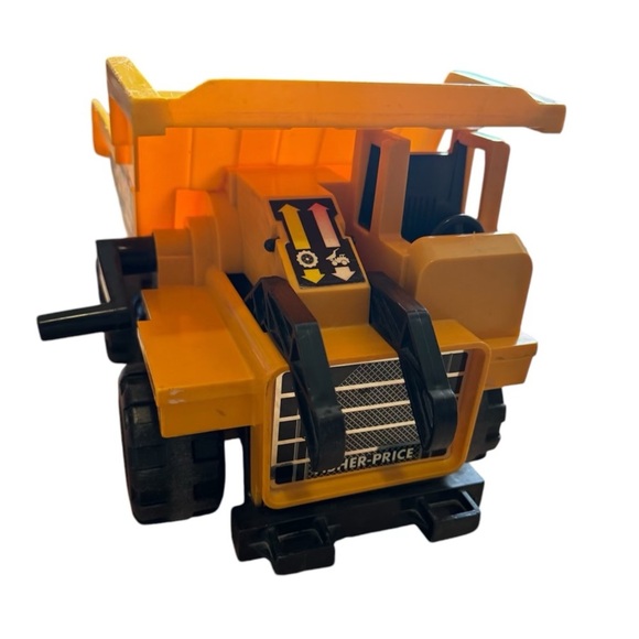 VTG Fisher-Price 1985 Husky Helpers People Power Dump Truck Works Great - Picture 5 of 10